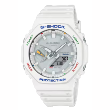 Casio G-Shock GA-B2100FC-7ADR Multicolor Accents White Solar power Men Sport Watch 